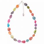 N1375 - Crackle Agate Necklace