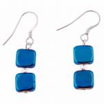 EH1387 - Blue Nefertiti Earrings