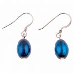 EH1397 - Blue Omega Earrings 