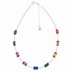 N1381 - Rainbow Allsorts Spaced Necklace