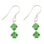 EE079 - Green Swarovski Crystal Earrings