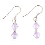 EE087 - Violet Swarovski Crystal Earrings