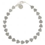 B1102 - Mini Haematite Heart Bracelet