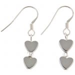 EH1102 - Mini Haematite Heart Earrings