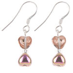 Copper Kissing Hearts Earrings