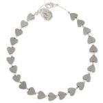 B1102 - Mini Haematite Heart Bracelet
