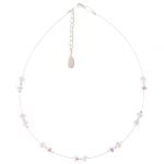 N1280 Crystal Kissing Hearts Necklace