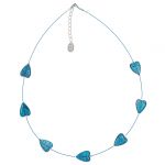 N1250 Teal Heartbeat Necklace