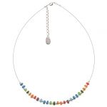 N1282 Rainbow Loops Links Necklace