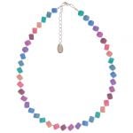 N1288 Pastel Cubic Full Necklace