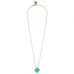 N1294 Turquoise Golden Love Necklace