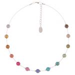 N1310 - Rainbow Harmony Spaced Necklace
