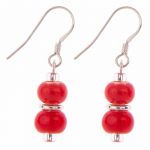 EH1358b - Red Rainbow Juicy Earrings