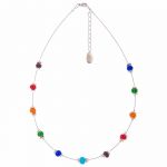 N1359 - Rainbow Juicy Spaced Necklace
