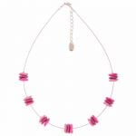N1367 - Pink Wave Necklace
