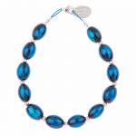 B1397 - Blue Omega Bracelet 