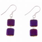 EH1386 - Purple Nefertiti Earrings