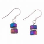 EH1400 - Rainbow Infinity Spaced Earrings 