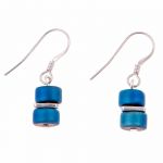 EH1402 - Blue Infinity Spaced Earrings 