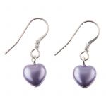 EE058 - Violet Heart Earrings 