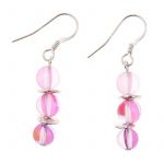 EH1420A - Pink Halo Earrings 