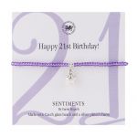 BB180 - Happy 21st Birthday! Sentiment Bracelet 