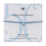 BB183 - Happy 50th Birthday! Sentiment Bracelet 