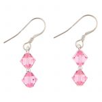 EE083 - Pink Swarovski Crystal Earrings