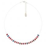 N1452 - Marbled Carnival Links Necklace