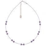N1281 Purple Kissing Hearts Necklace