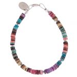 B1304 - Rainbow Shell Shimmer Bracelet