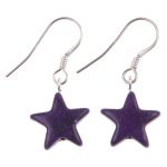 EH1286 Purple Stargazer Earrings
