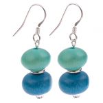 EH1300c Turquoise-Blue Abacus Earrings
