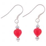 EH1354a - Red Love Earrings