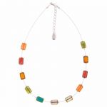 N1342 - Picasso Rainbow Spaced Necklace