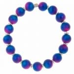 B1369 - Blue-Pink Spheres Bracelet