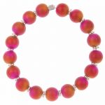 B1370 - Pink-Gold Spheres Bracelet