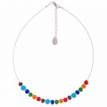 N1358 - Rainbow Juicy Links Necklace