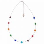 N1359 - Rainbow Juicy Spaced Necklace