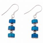 EH1401 - Blue Infinity Earrings 