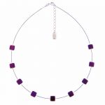 N1386 Purple Nefertiti Necklace