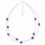 N1396 - Purple Omega Necklace 