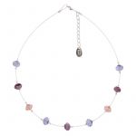 N1419 - Blush Radiance Spaced Necklace 